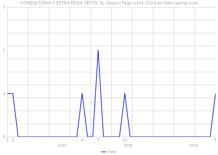 CONSULTORIA Y ESTRATEGIA TEXTIL SL (Spain) Page visits 2024 