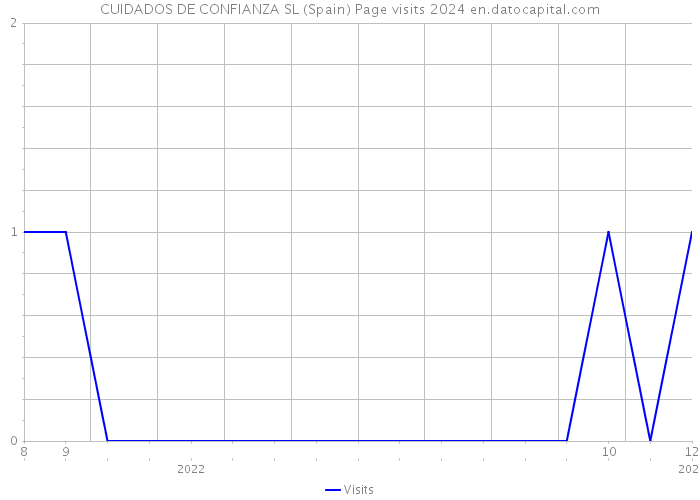CUIDADOS DE CONFIANZA SL (Spain) Page visits 2024 
