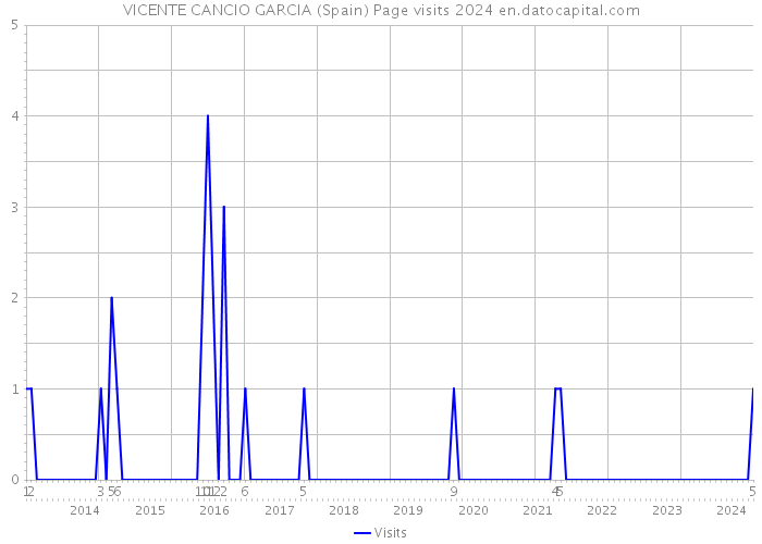VICENTE CANCIO GARCIA (Spain) Page visits 2024 