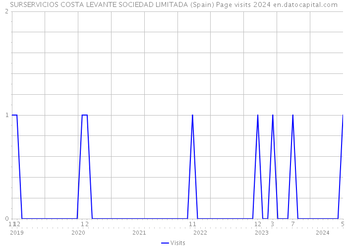 SURSERVICIOS COSTA LEVANTE SOCIEDAD LIMITADA (Spain) Page visits 2024 