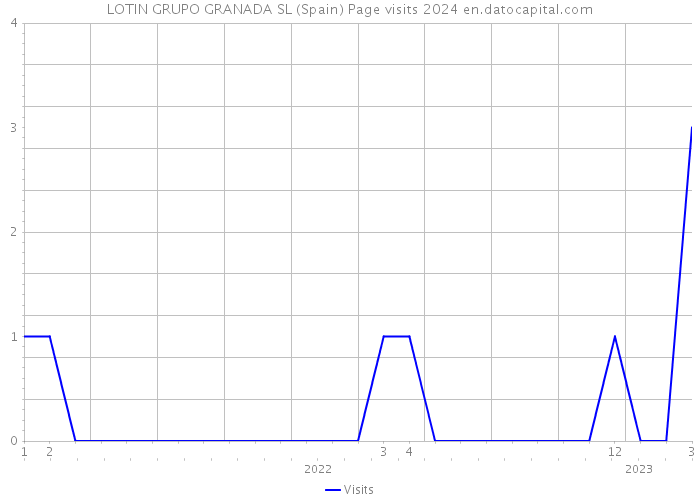 LOTIN GRUPO GRANADA SL (Spain) Page visits 2024 
