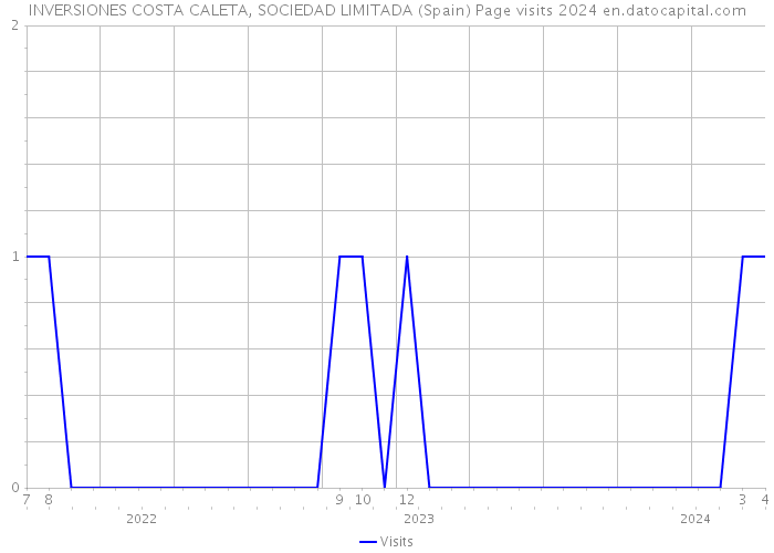 INVERSIONES COSTA CALETA, SOCIEDAD LIMITADA (Spain) Page visits 2024 