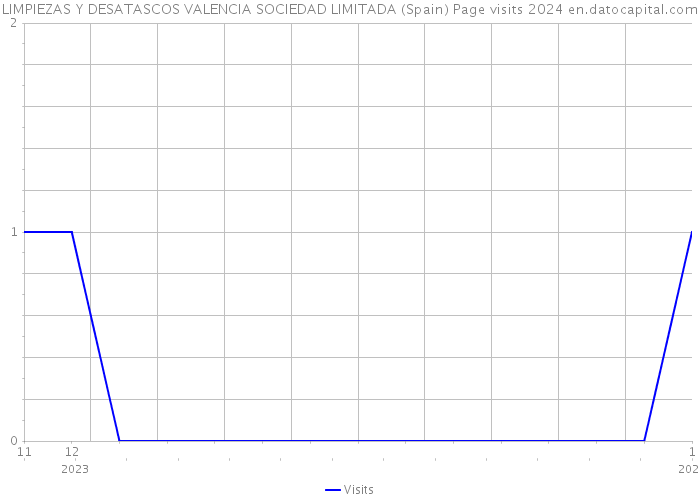 LIMPIEZAS Y DESATASCOS VALENCIA SOCIEDAD LIMITADA (Spain) Page visits 2024 