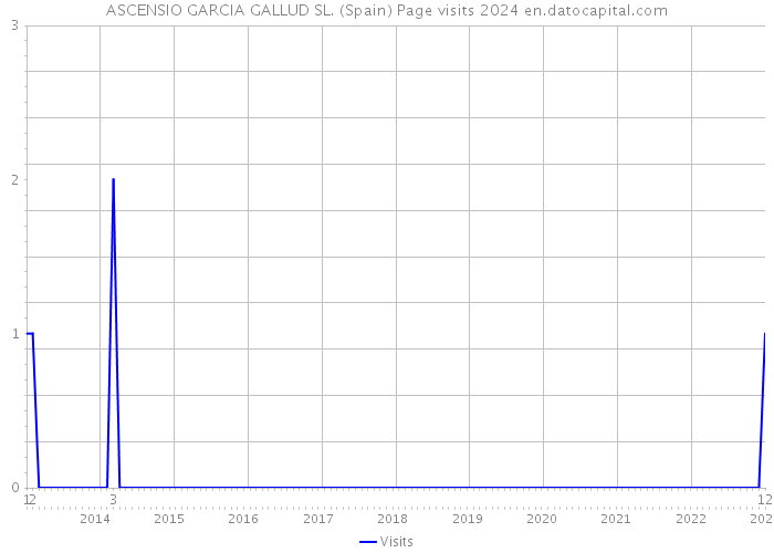 ASCENSIO GARCIA GALLUD SL. (Spain) Page visits 2024 