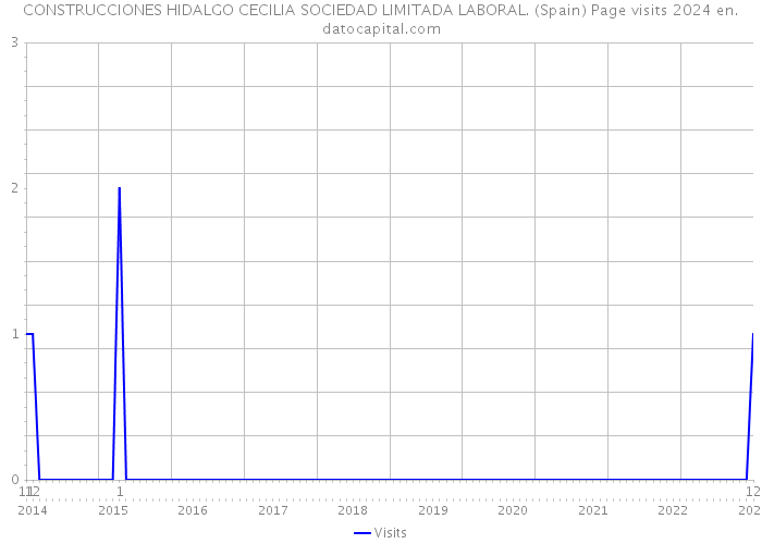CONSTRUCCIONES HIDALGO CECILIA SOCIEDAD LIMITADA LABORAL. (Spain) Page visits 2024 