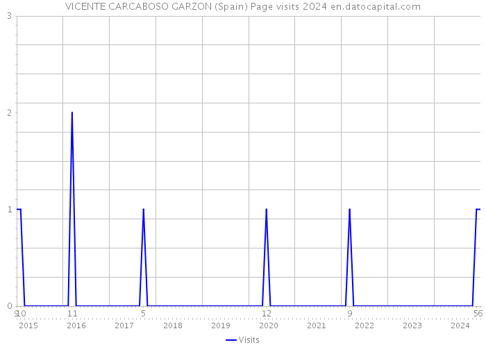 VICENTE CARCABOSO GARZON (Spain) Page visits 2024 