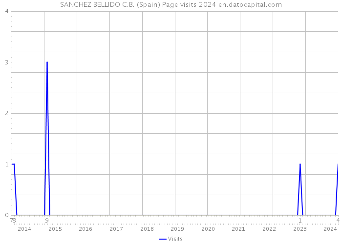 SANCHEZ BELLIDO C.B. (Spain) Page visits 2024 