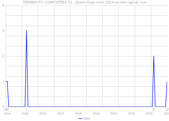 TERREMOTO COMPOSTELA S.L. (Spain) Page visits 2024 