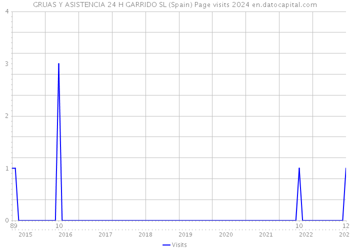 GRUAS Y ASISTENCIA 24 H GARRIDO SL (Spain) Page visits 2024 