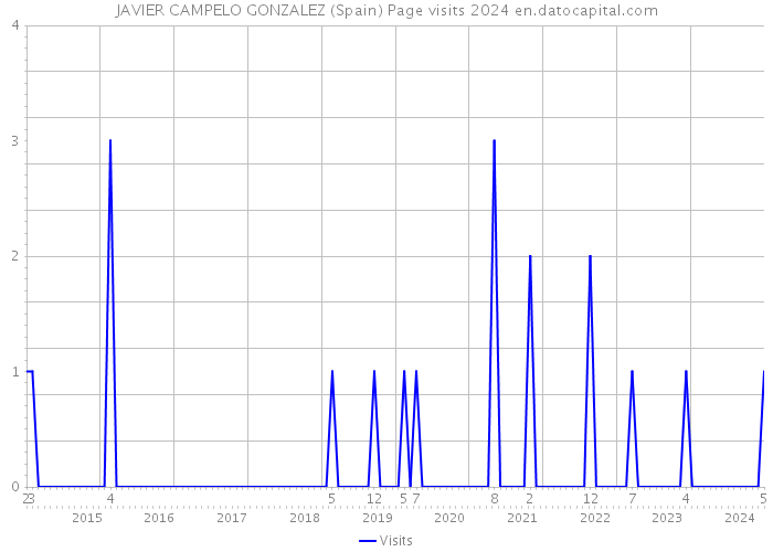JAVIER CAMPELO GONZALEZ (Spain) Page visits 2024 