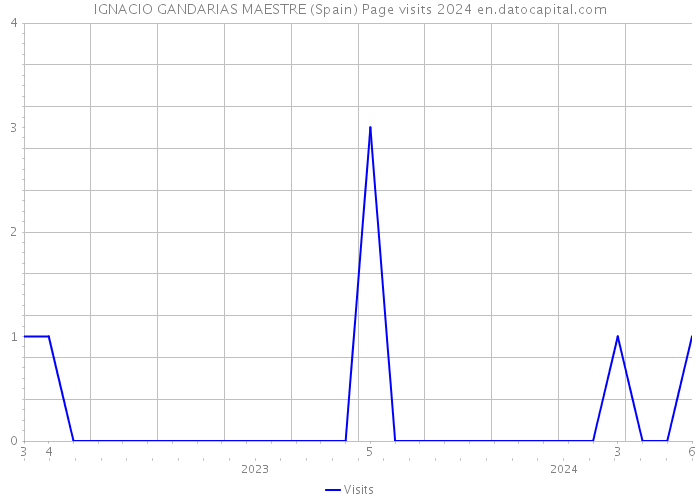 IGNACIO GANDARIAS MAESTRE (Spain) Page visits 2024 