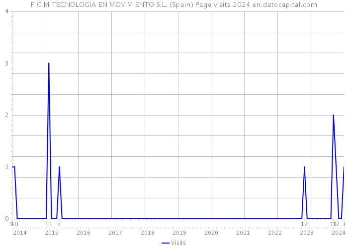 F G M TECNOLOGIA EN MOVIMIENTO S.L. (Spain) Page visits 2024 