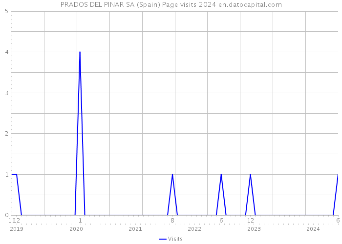 PRADOS DEL PINAR SA (Spain) Page visits 2024 