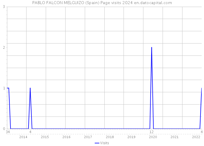PABLO FALCON MELGUIZO (Spain) Page visits 2024 