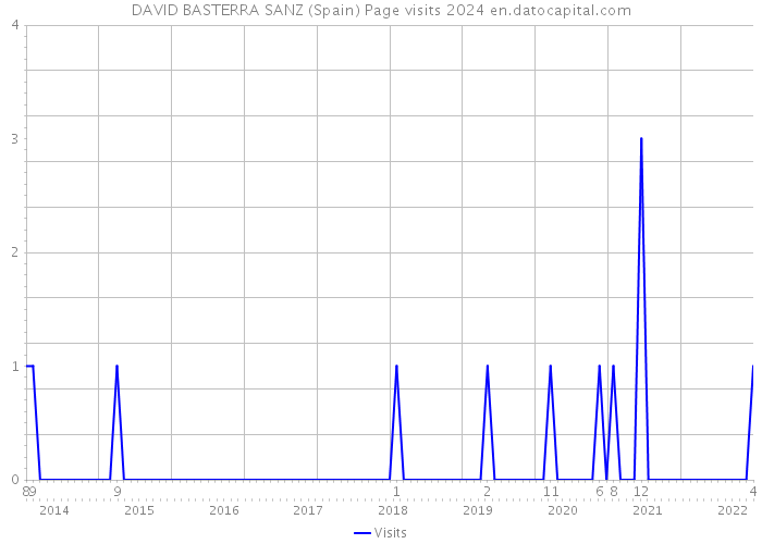 DAVID BASTERRA SANZ (Spain) Page visits 2024 