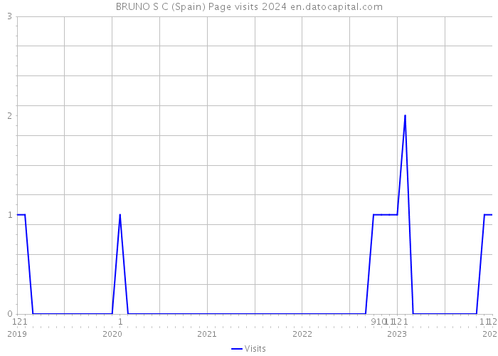 BRUNO S C (Spain) Page visits 2024 