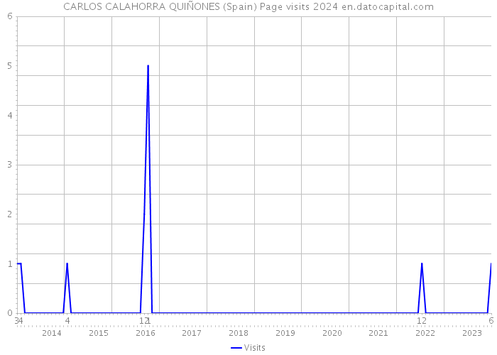 CARLOS CALAHORRA QUIÑONES (Spain) Page visits 2024 
