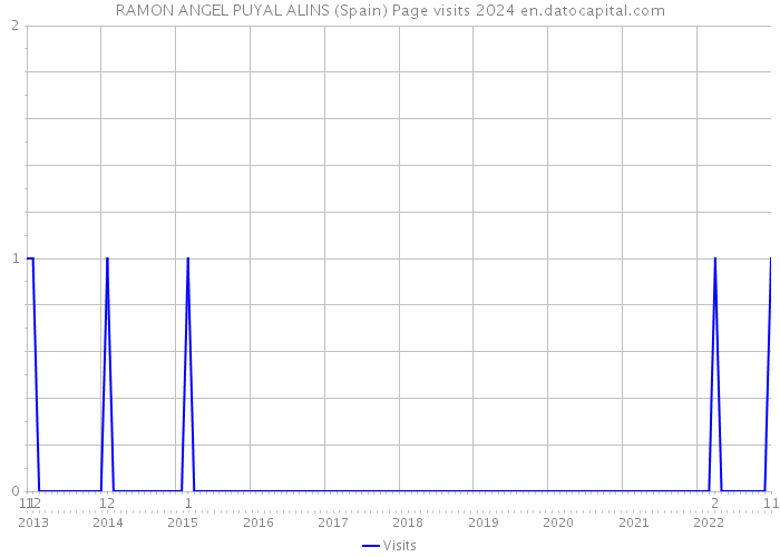 RAMON ANGEL PUYAL ALINS (Spain) Page visits 2024 