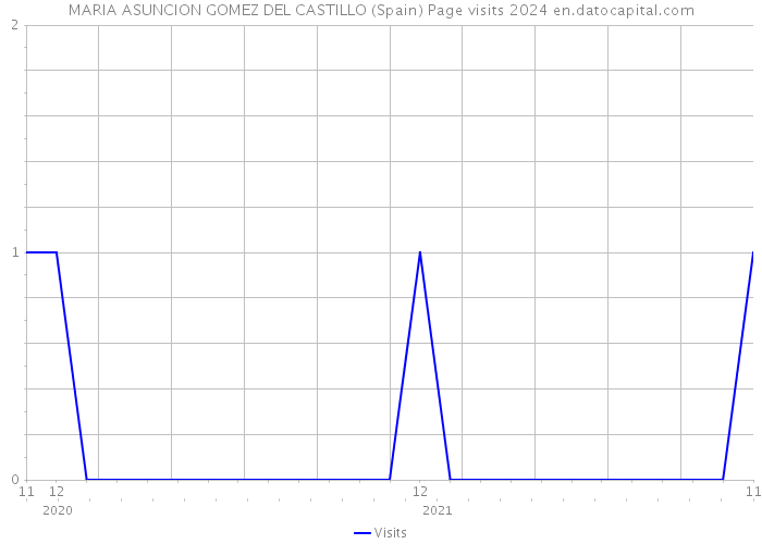 MARIA ASUNCION GOMEZ DEL CASTILLO (Spain) Page visits 2024 