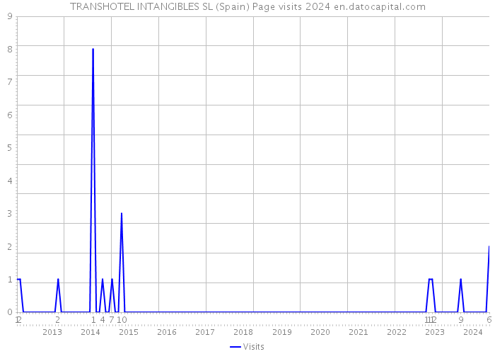 TRANSHOTEL INTANGIBLES SL (Spain) Page visits 2024 