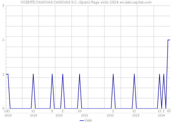 VICENTE CANOVAS CANOVAS S.C. (Spain) Page visits 2024 