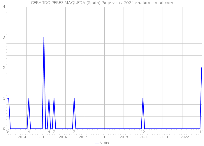 GERARDO PEREZ MAQUEDA (Spain) Page visits 2024 