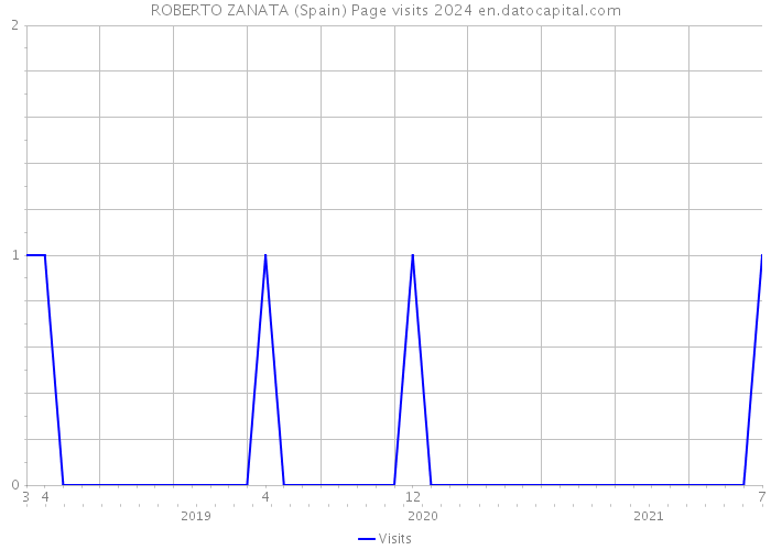 ROBERTO ZANATA (Spain) Page visits 2024 