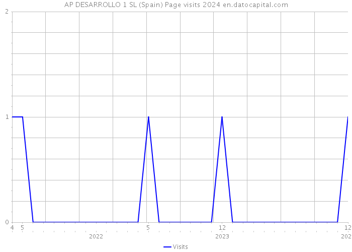 AP DESARROLLO 1 SL (Spain) Page visits 2024 