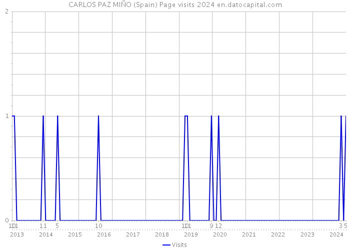 CARLOS PAZ MIÑO (Spain) Page visits 2024 