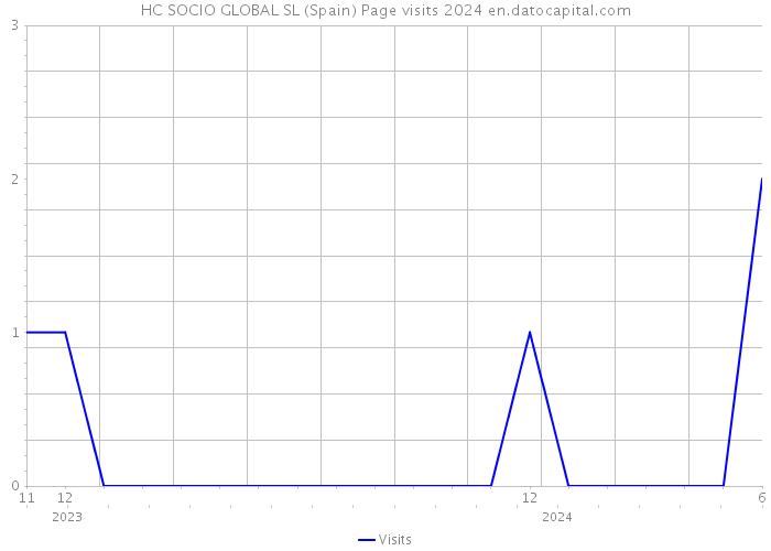 HC SOCIO GLOBAL SL (Spain) Page visits 2024 