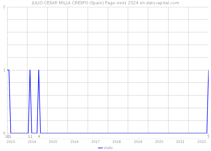 JULIO CESAR MILLA CRESPO (Spain) Page visits 2024 