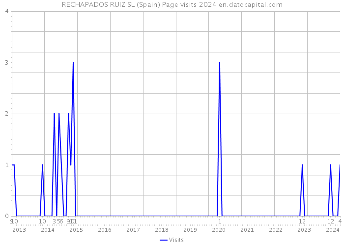 RECHAPADOS RUIZ SL (Spain) Page visits 2024 