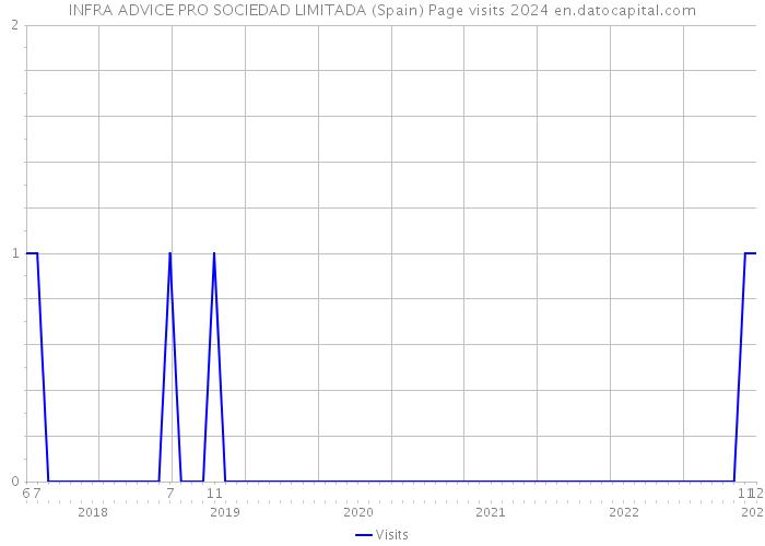 INFRA ADVICE PRO SOCIEDAD LIMITADA (Spain) Page visits 2024 