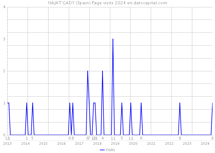 NAJAT GADY (Spain) Page visits 2024 