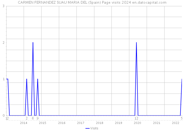 CARMEN FERNANDEZ SUAU MARIA DEL (Spain) Page visits 2024 