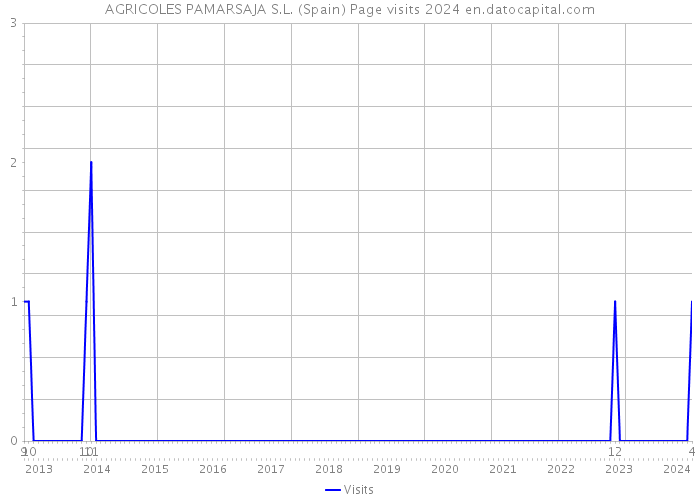AGRICOLES PAMARSAJA S.L. (Spain) Page visits 2024 