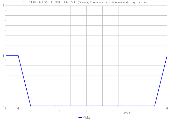 ERF ENERGIA I SOSTENIBILITAT S.L. (Spain) Page visits 2024 