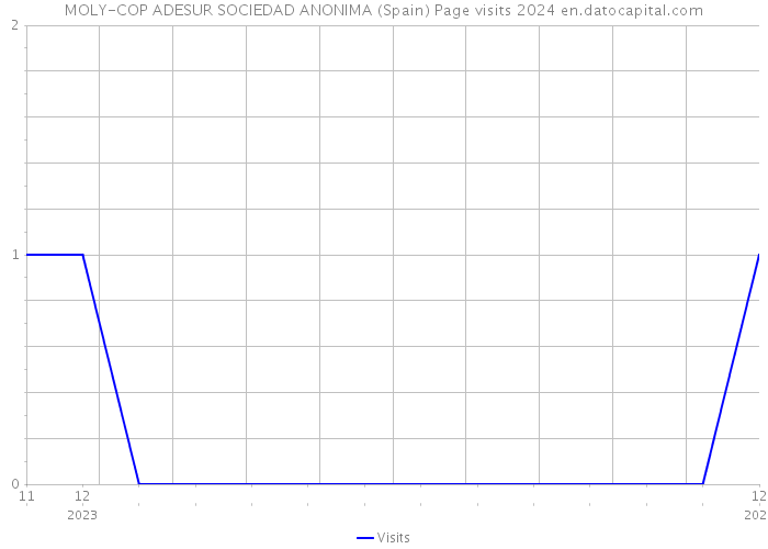 MOLY-COP ADESUR SOCIEDAD ANONIMA (Spain) Page visits 2024 
