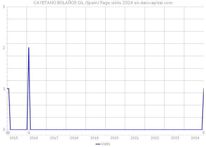 CAYETANO BOLAÑOS GIL (Spain) Page visits 2024 