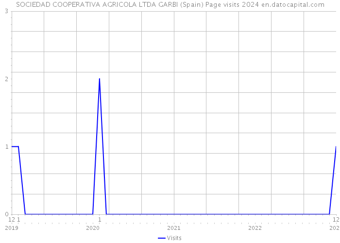 SOCIEDAD COOPERATIVA AGRICOLA LTDA GARBI (Spain) Page visits 2024 