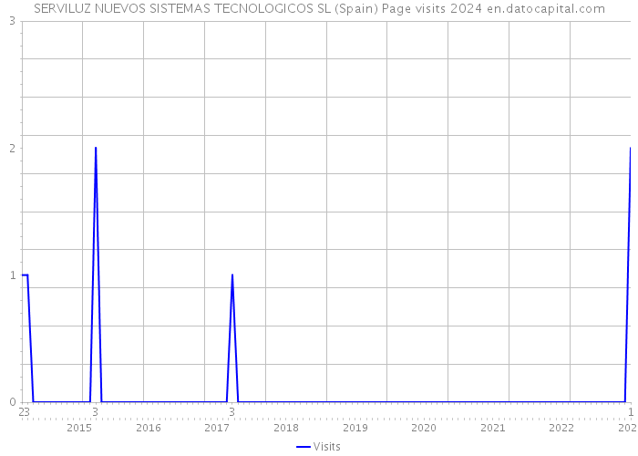 SERVILUZ NUEVOS SISTEMAS TECNOLOGICOS SL (Spain) Page visits 2024 