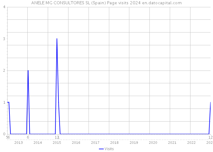 ANELE MG CONSULTORES SL (Spain) Page visits 2024 