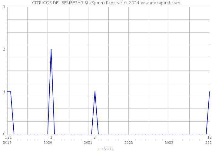 CITRICOS DEL BEMBEZAR SL (Spain) Page visits 2024 