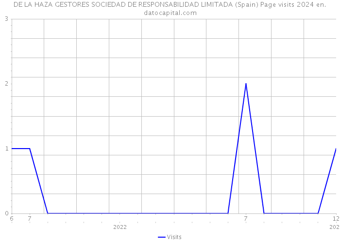 DE LA HAZA GESTORES SOCIEDAD DE RESPONSABILIDAD LIMITADA (Spain) Page visits 2024 