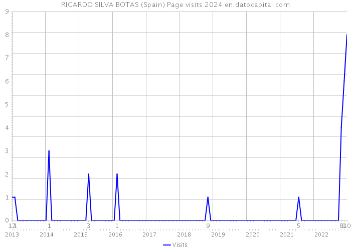 RICARDO SILVA BOTAS (Spain) Page visits 2024 