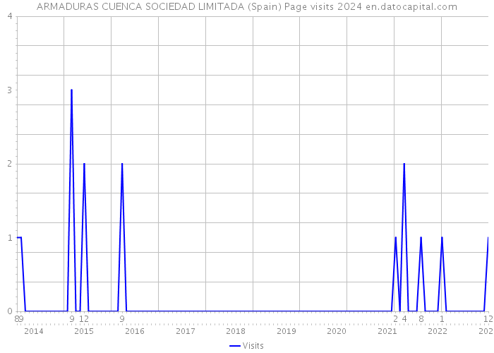 ARMADURAS CUENCA SOCIEDAD LIMITADA (Spain) Page visits 2024 