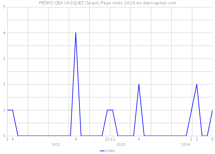 PEDRO GEA VAZQUEZ (Spain) Page visits 2024 