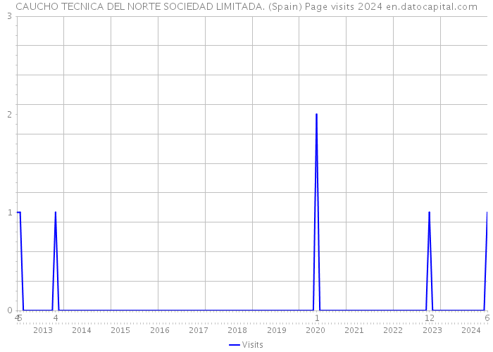 CAUCHO TECNICA DEL NORTE SOCIEDAD LIMITADA. (Spain) Page visits 2024 
