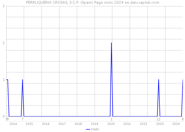 PERRUQUERIA CROSAS, S.C.P. (Spain) Page visits 2024 