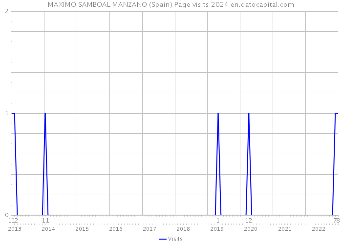 MAXIMO SAMBOAL MANZANO (Spain) Page visits 2024 